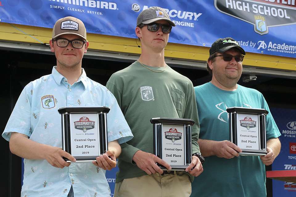 High School Second place finishers Connor Crafton and Jade Craft of NEA Youth Fishing in Arkansas