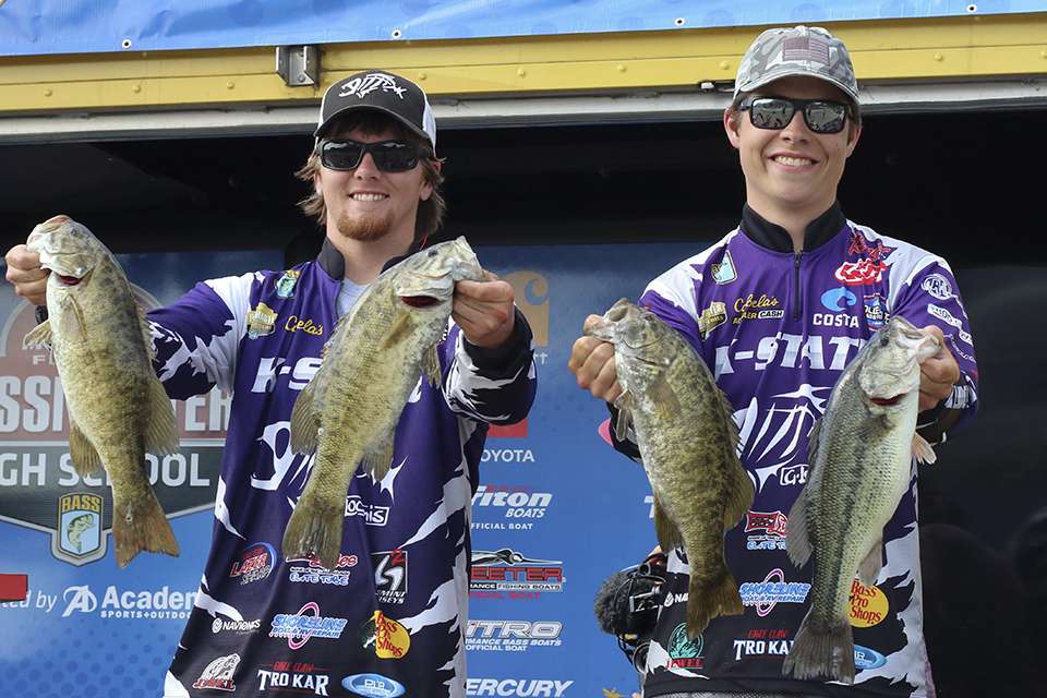 Will Andrie and Gaige Blanton of Kansas State University (7th place, 43-12)