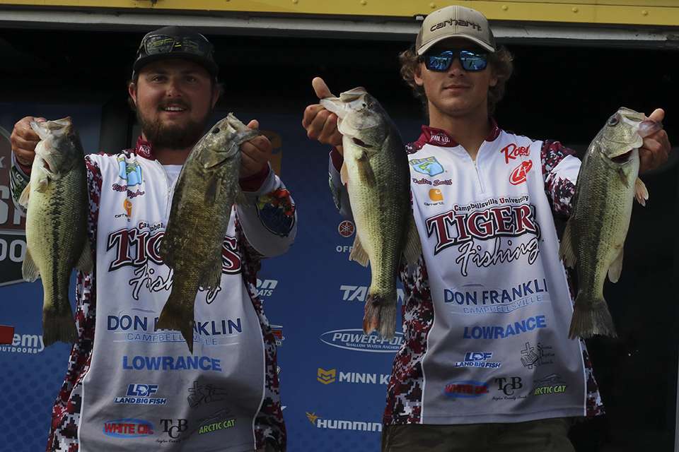 Dalton Smith and Wil Rigdon of Campbellsville University (3rd place, 44-10)