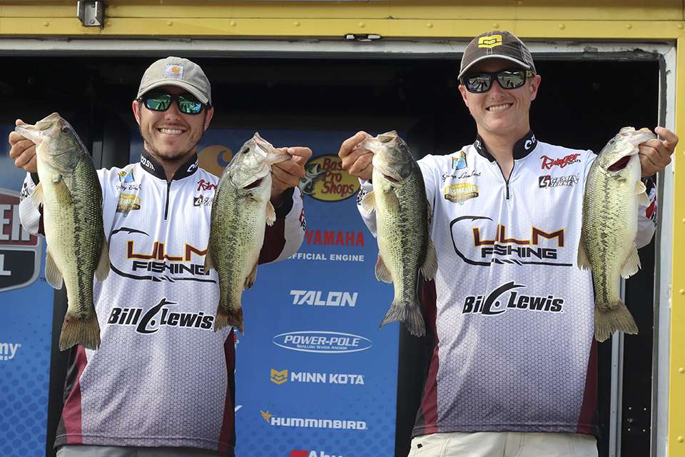 Wesley Banks and Spencer Lambert of University of Louisiana Monroe (5th place, 44-4)