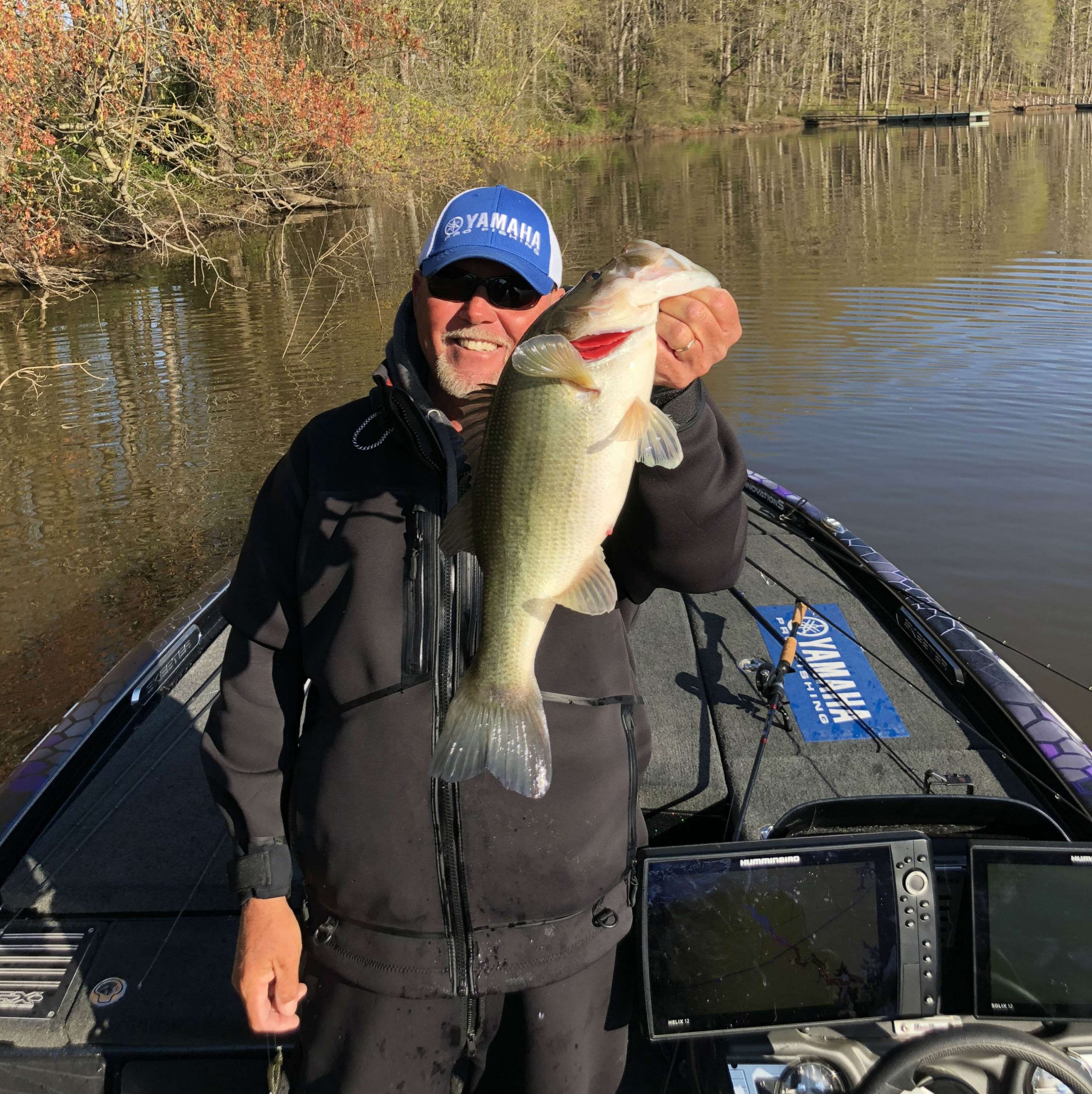 Matt Herren lands a whopping 4-pounder for his fifth fish.