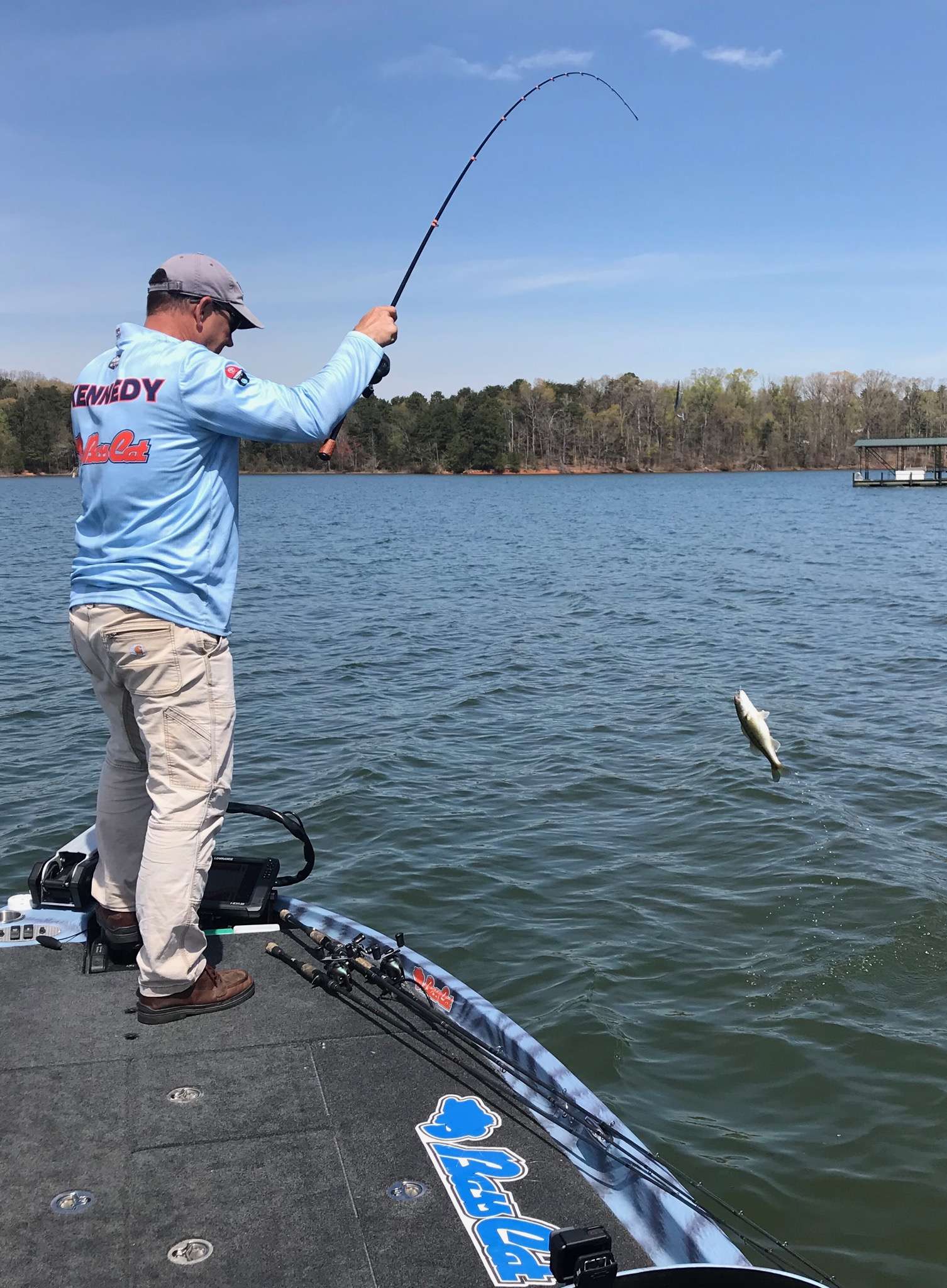 Steve Kennedy continues to try to cull on day 1 Lake Hartwell.
