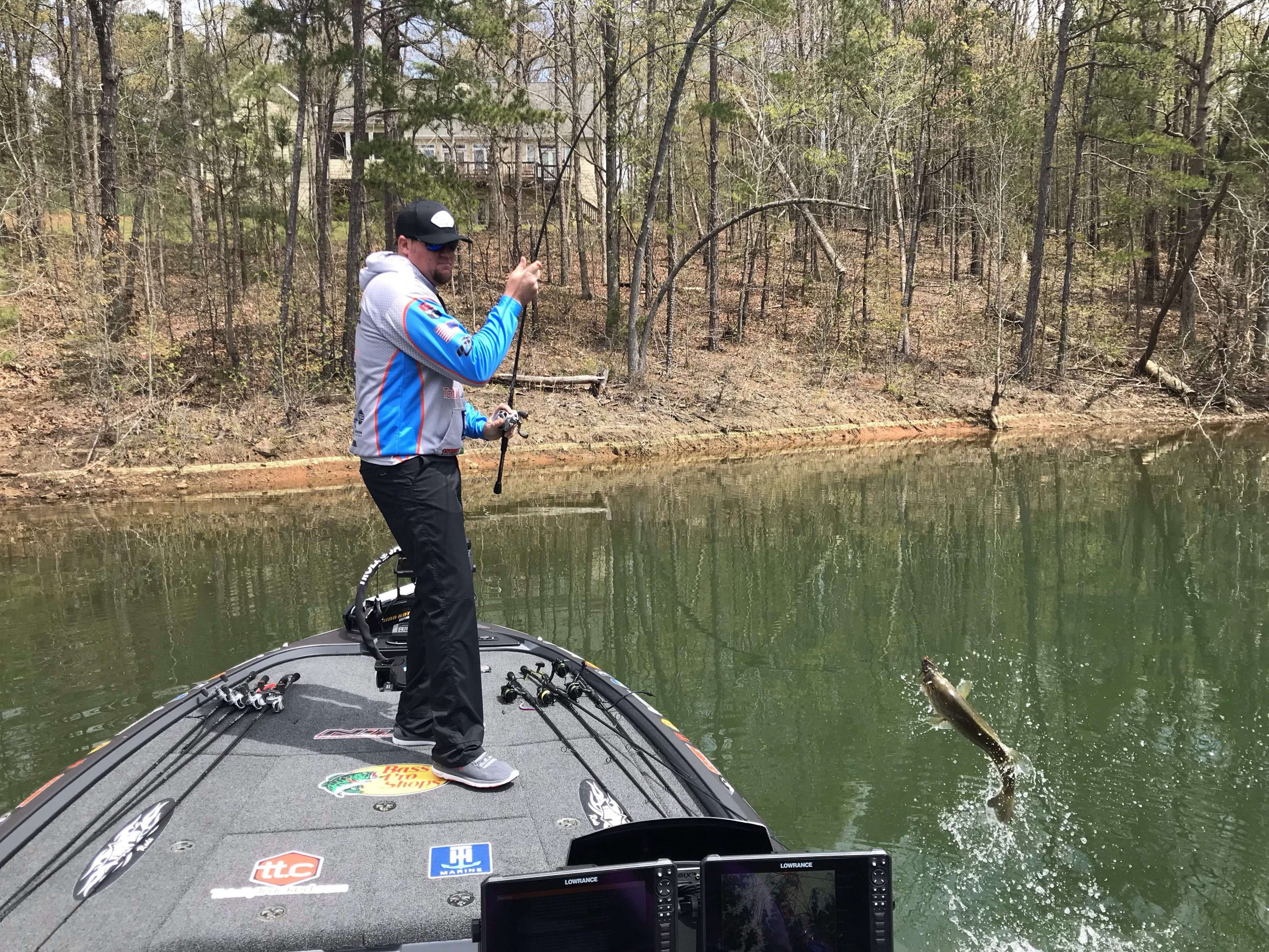 Williamson just went back and managed to catch the fish he had broken off twice on. How do we know? Because along with the lure that finally landed it, it had his shakey head in its mouth, and his drop-shot weight hanging out through its gills.