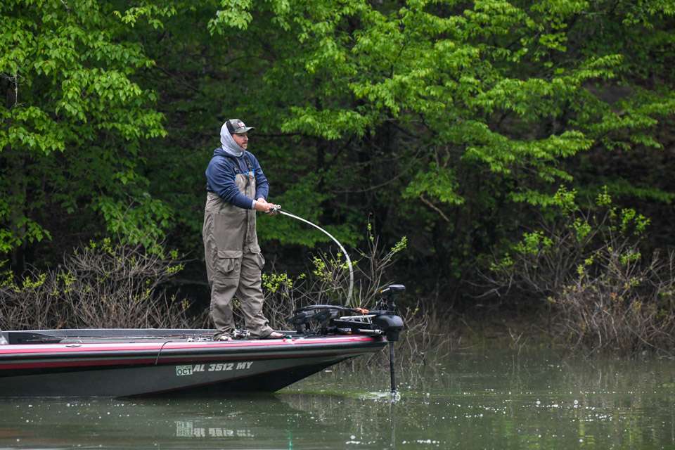 Day 1 leader Jordan Wiggins started filling his live well early this morning as he worked to maintain his lead of the Basspro.com Bassmaster Open at Smith Lake. Tag along and enjoy all the action in this photo gallery.
