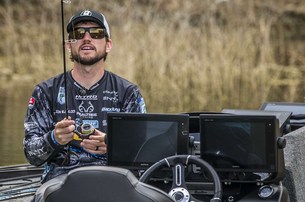 Bassmaster photographer Shane Durrance captures some great moments of Stetson Blaylock's Championship Sunday afternoon on Lake Hartwell.