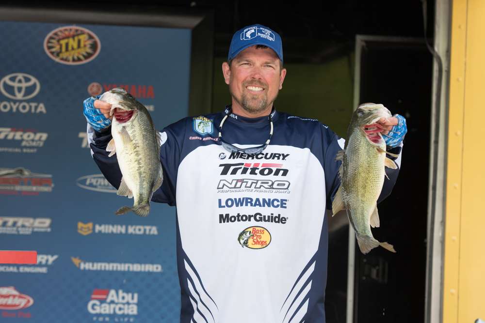 Chris Rhodes, co-angler, Team Indiana (6th [tie],11-7) 