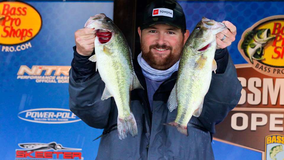 See how the Opens anglers fared on the first day on Smith Lake!
<br><br>First up, Day 1 leader Jordan Wiggins (1st, 17-8)