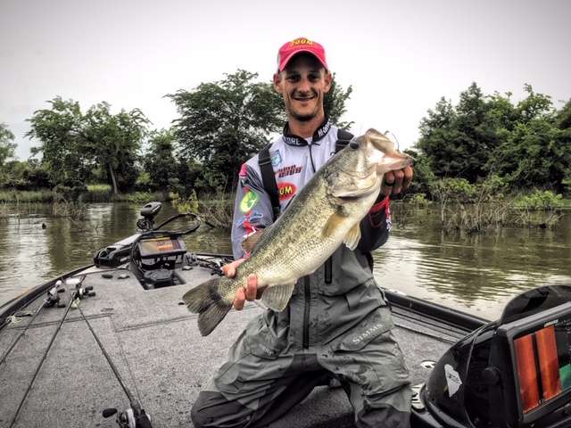 Yeah baby! First fish for Brandon Cobb is a solid 6-2. Heâs starting out right. All on LIVE!