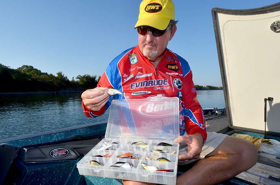 Fritts digs out another tacklebox, which holds, surprise, more of his beloved crankbaits.