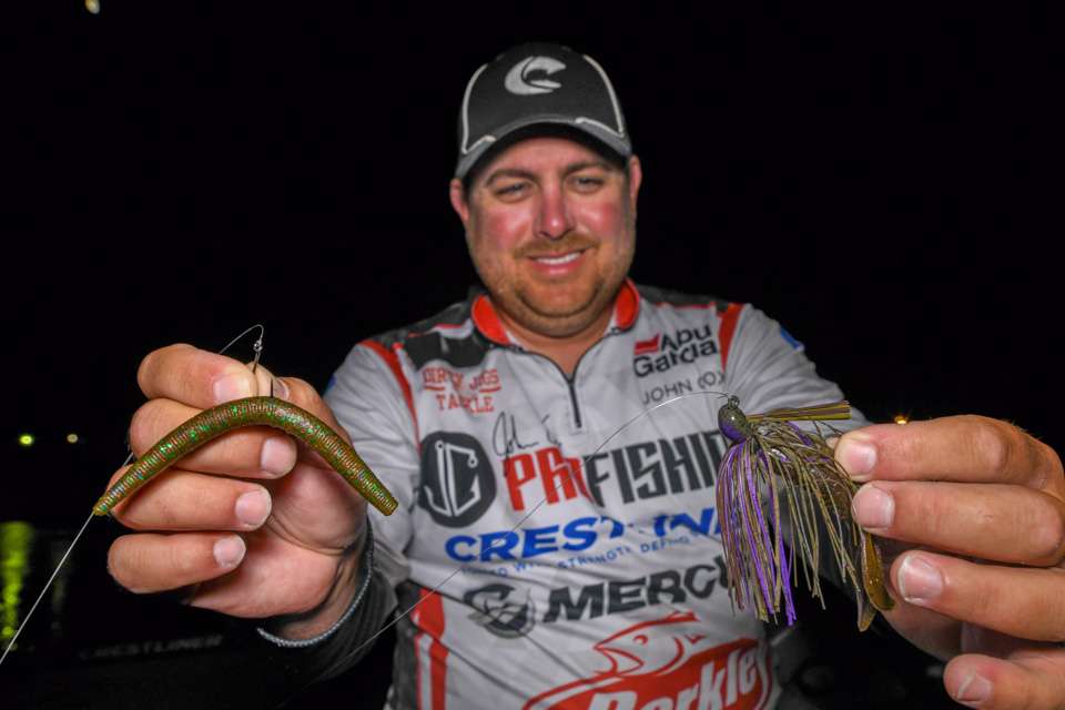 <b>John Cox (66-5; 1st)</b><br> John Cox went sight fishing with a weightless and wacky rigged 6-inch Berkley PowerBait MaxScent The General, rigged on 1/0 Berkley Fusion19 Finesse Wide Gap Hook. A 7/16-ounce Dirty Jigs Luke Clausen Casting Jig with 3-inch Berkley Havoc Pit Boss Jr. trailer was another choice.  