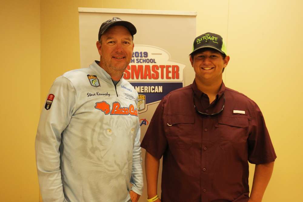 After the awards presentation the All-American anglers got to select their partner for the next day. James Willoughby was paired with Steve Kennedy. 