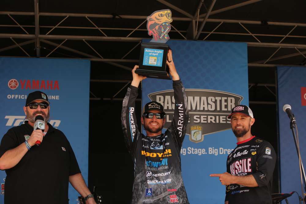 This is the second trophy Blaylock raised recently. He also won the Winyah Bay Elite Series tournament a few weeks ago. 