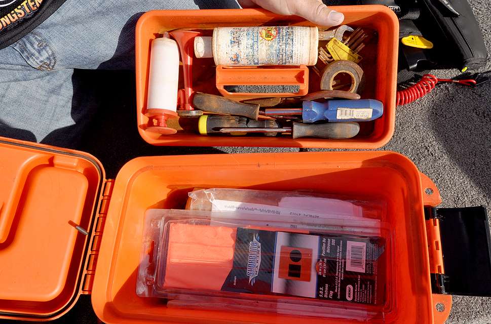 â¦a toolbox filled with necessary tools for emergency repairsâ¦
