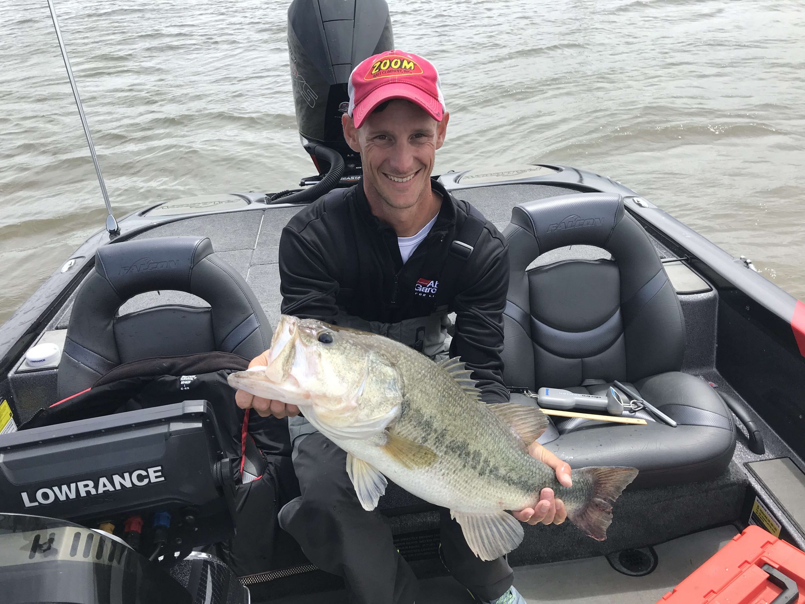 Brandon Cobb with a 7-pounder caught on Day 1.