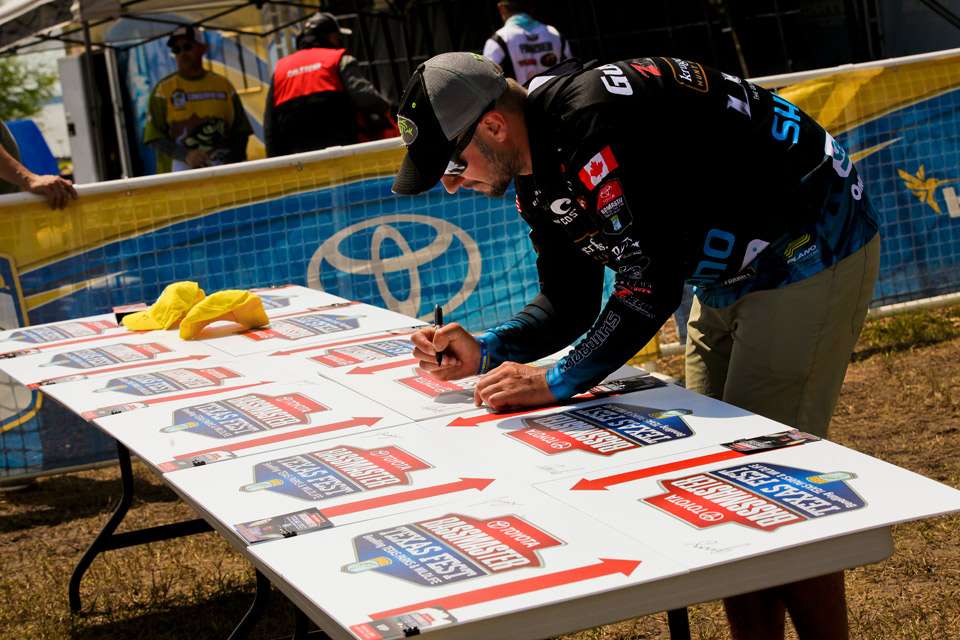 The Top 10 weighed on the final day of the Toyota Bassmaster Texas Fest benefiting Texas Parks & Wildlife Department.