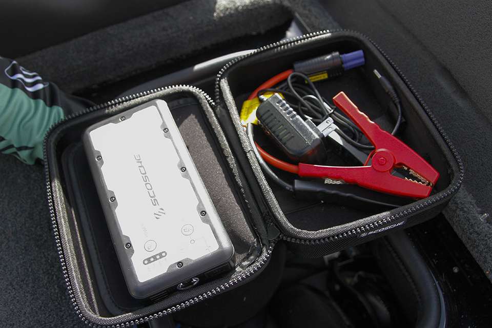 It comes in a nice case with jumper cables for quick access.