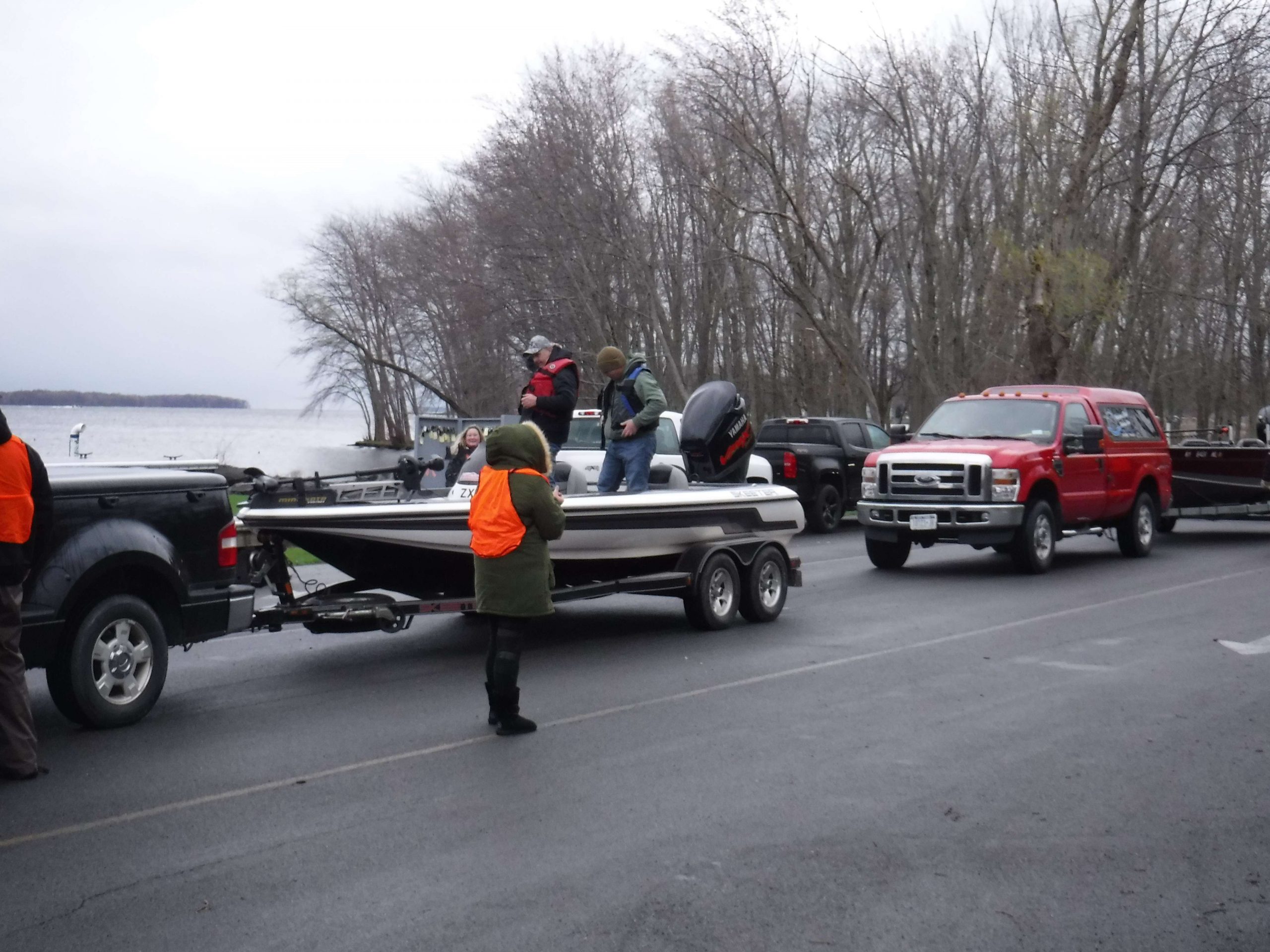 Boaters and soldiers are launched by volunteers with our âvalet parking.â