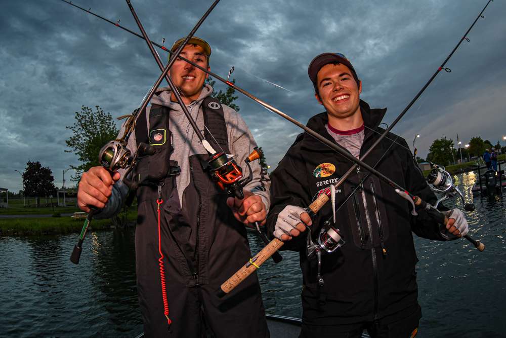 Virginia Tech University - Perry Marvin and Cantley Krafft used swimbaits, dropshots, and jigs to land in 11th place after Day 2.