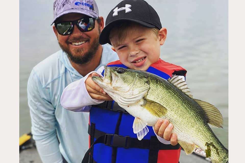 Of course there was a lot of fishing. Much of it was enjoyed with family, like Drew Benton taking Cade out for his first fish caught on a frog. âYeah, I come home from fishing to go fishing some more.â