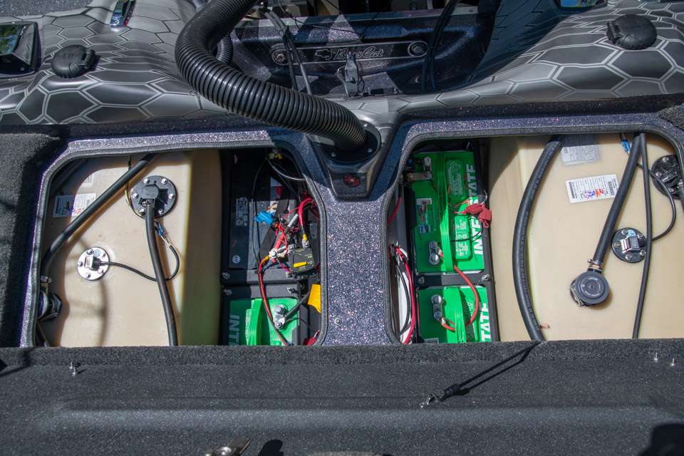 A rear hatch contains the fuel tanks and plenty of room for Cappoâs batteries.