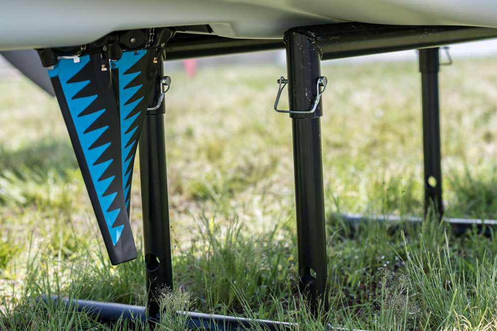 The ST square tip fins are part of the MirageDrive Classic System. The square tip design increases the surface area of the fins, allowing for faster speeds on the water.