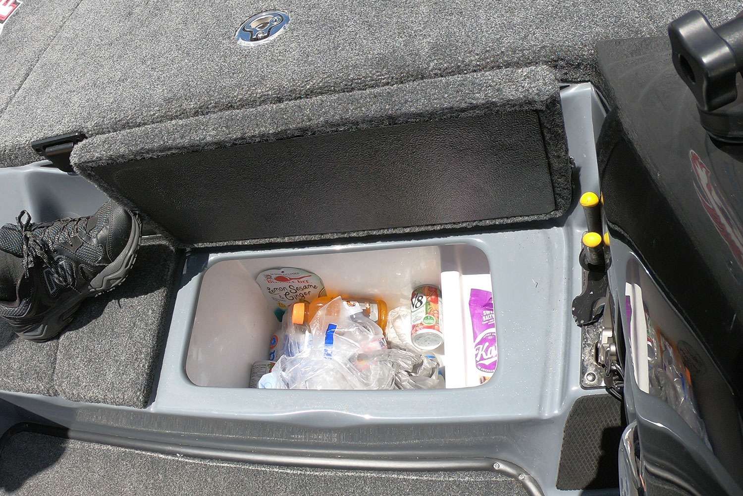 The cooler is the right size and keeps drinks and food cool.