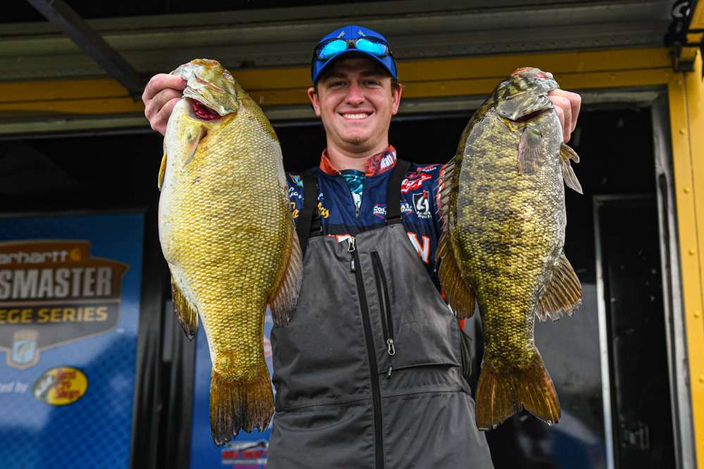 Another 6-pound smallmouth anchors the Auburn bag 2 days in a row!