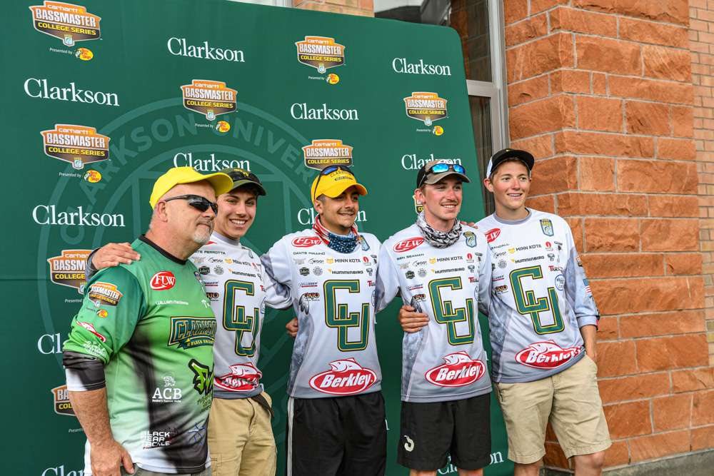 The Clarkson University Bass Team played a huge roll in brining the tournament to Waddington!