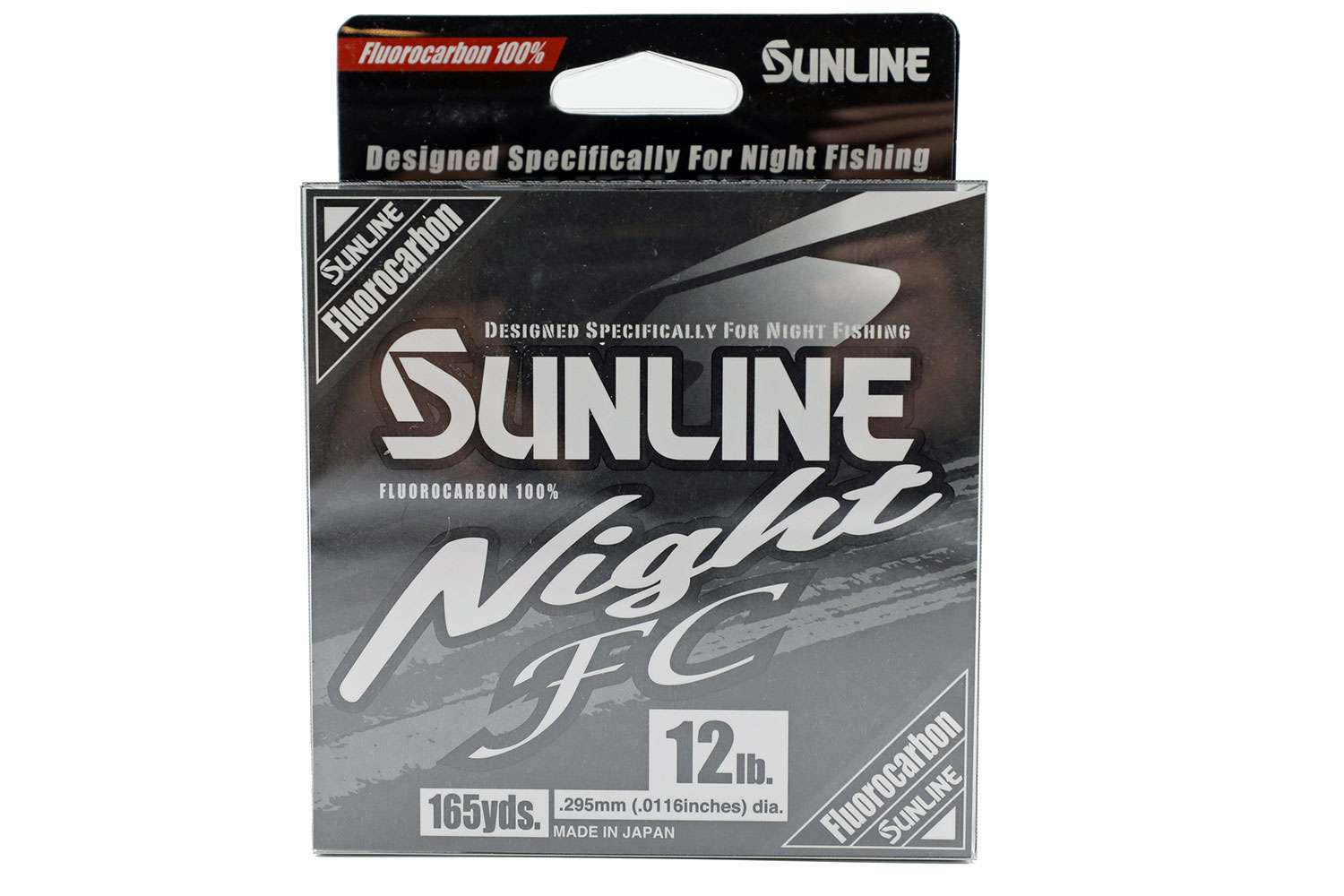  <B> Sunline Night FC</B>
<BR>Sunline will be lighting up the night this summer with the release of their new Night FC. The new Night FC provides a fluorocarbon option for anglers who enjoy fishing for their favorite species after dark. For years, only nylon lines were available in high visibility colors that were visible under black lights. New for 2019, Sunline has designed the ultimate night fishing fluorocarbon line. Night FC is 100-percent fluorocarbon providing all the benefits of fluorocarbon lines like high abrasion resistance, lower stretch and greater sensitivity while featuring a high visibility blue coloring. The blue coloring glows under black light for easy visibility during night or day. Night FC comes in a 165-yard spool and is available in 12-, 15-, 17-, 20- and 25-pound tests.
<BR>
<B>MSRP: $21.99 - $22.99</B>
