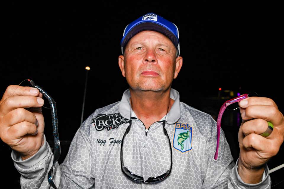 Gregg Fogner (11th, 33-11) <BR><BR>
It was a one-two punch for Fogner, who said half of his fish came on a Texas-rigged 10-inch Bitterâs Bait magnum worm in blueberry, and the other half came on a drop-shot rig with a morning dawn colored Roboworm. âI was fishing structure with the big worm,â Fogner said. âMy key was when the water got right, the fish would pull out to hydrilla patches, where I found a sand flat with hydrilla patches. The big bass would sit out there on the hydrilla, and it didnât take long to catch them on a drop-shot.â
