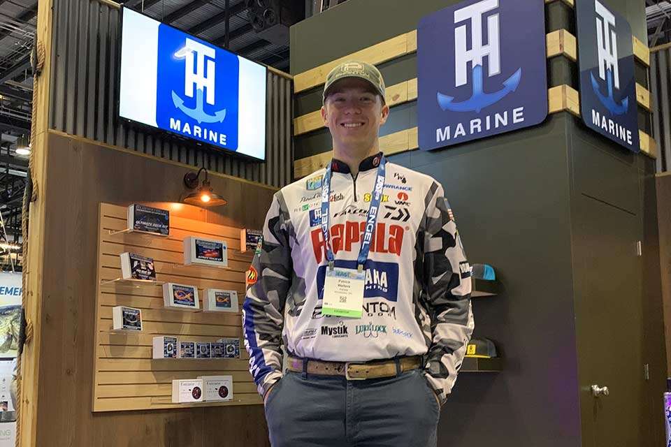 Patrick Walters, who led the Toyota Angler of the Year until the last event, was stationed at the T-H Marine booth. Heâs trying to figure out a way to take back the lead in the AOY and the Rookie of the Year races when the Elites head north next month.