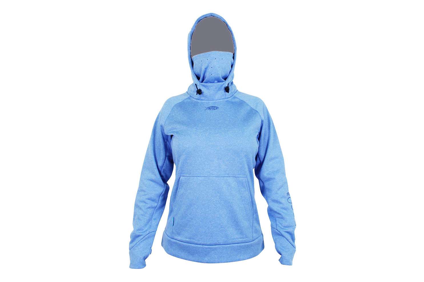    <B>AFTCO Women's Reaper Technical Fleece</B>
<BR>Reaper delivers for the female angler with functional features like an integrated face/neck warmer, laser cut ventilation on mask/underarm, cinch cord hood anchoring system, Block Tapey pocket closure, hi/low position ponytail hood openings, AFGUARD stain release, DWR, mid-hip length and a toasty 100-percent poly bonded micro fleece fabric. No disrespect to your favorite cotton hoodie, but the AFTCO Reaper fleece hoodie will easily be a staple when things cool down and warmth is a necessity.
<BR>
<B>MSRP $69.99</B></p>

<p><a href=