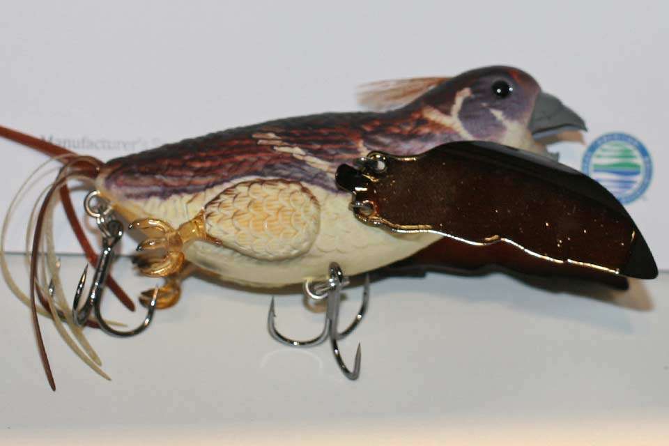 And thereâs innovation everywhere, like the Smuggler 3.5 from Chasebaits Australia. An entry in freshwater hard lures, the walking bird was advertised to bloop, rattle and have an incredible lifelike swimming bird action. In the past, oddities like bats and ducks have won Best of Show awards. This year, Lunkerhuntâs Phantom Spider topwater black widow won as the top freshwater soft lure.