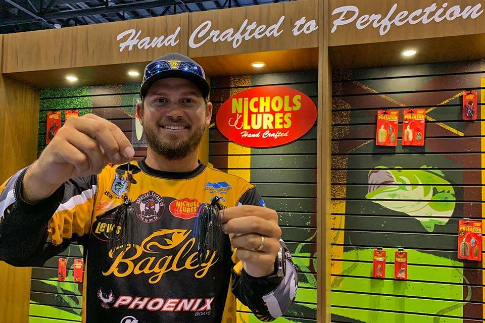 Drew Benton likes handling the hand-crafted goodness of Nichols Lures.