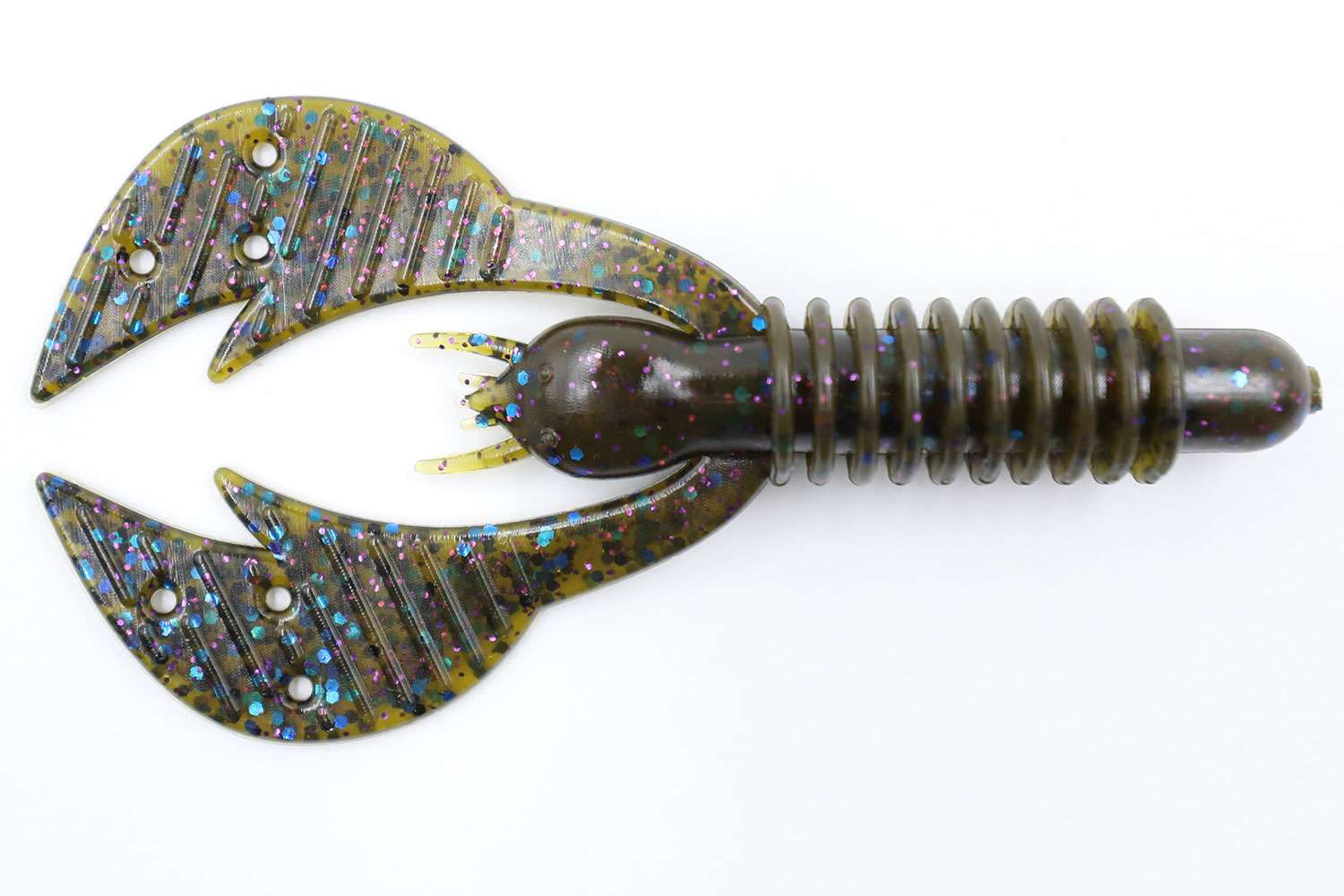  <B>Big Bite Baits Kamikaze Craw</B><BR>

Big Bite Baits is introducing a new craw called the Kamikaze Craw that can be used as either a jig trailer or rigged onto your favorite EWG hook and fished Texas style. The Kamikaze Craw comes built with a large solid body core for easy rigging with either a jig or EWG hook, and is equipped with a ribbed body section for added action and skin hooking applications. Added ridges and holes built into the craws create an aggressive swimming and flapping action when retrieved. The Kamikaze Craw is 3 3/4 inches in length, comes in a six-pack and will be available in 11 of Big Bites top fish-catching colors. <BR>

<B>MSRP: $3.99</B>
