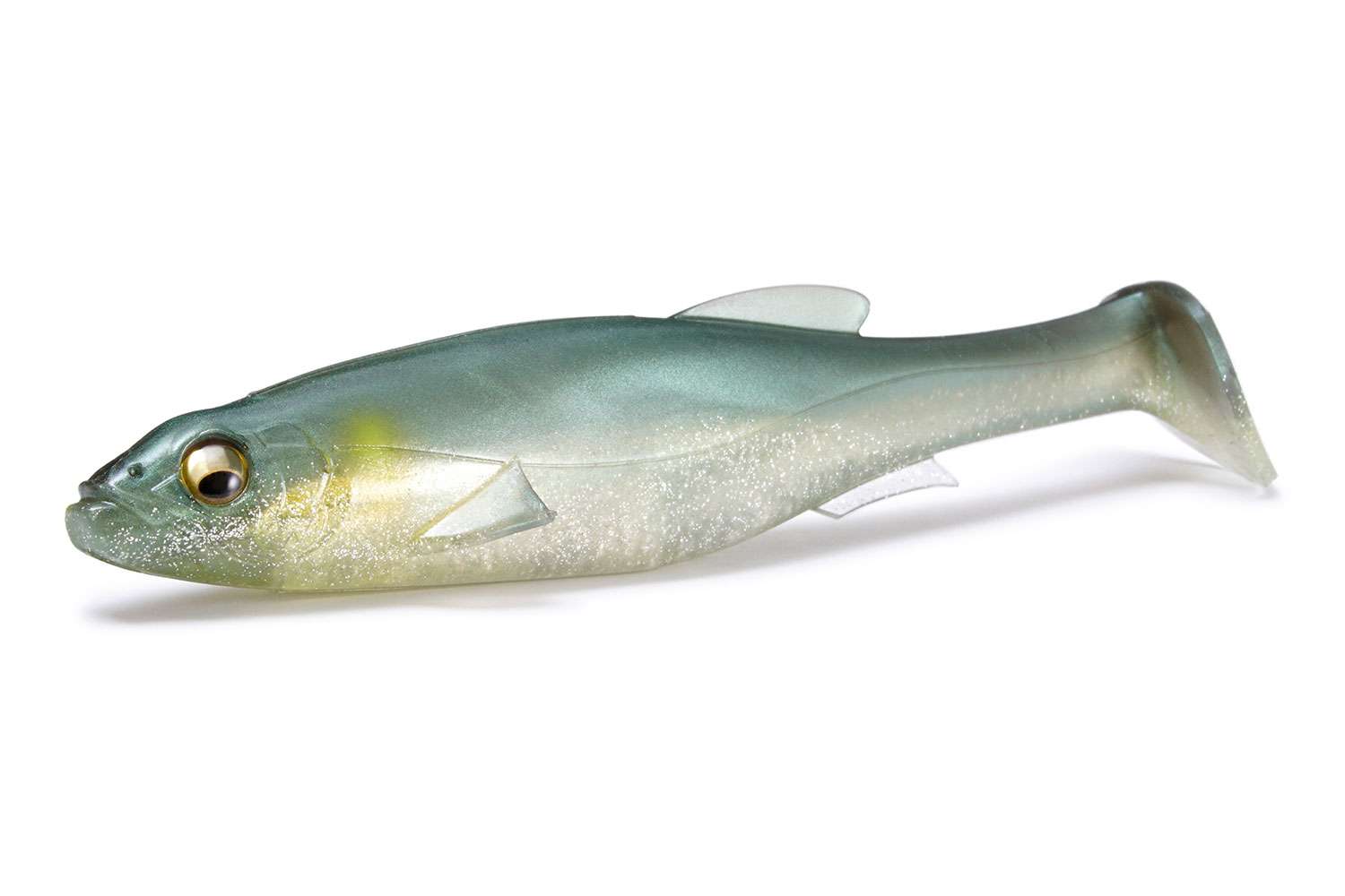  <B>Megabass Magdraft Freestyle </B><BR>
The Magdraft Freestyle features snub-nose design perfect for screw-lock hooks, a pre-cut belly and recessed top-groove, the lure is built for easy big-game rigging for novices and experts alike. Select a weighted 6/0 or 8/0 screw-lock hook to target submerged vegetation where savvy monsters lie in wait along shade lines, grass lanes and isolated cover. Switch to a heavy jighead to crawl chunk-rock, curve-fall river ledges and main lake drop-offs, and target new depths where the Magdraft has yet to roam. It measures 6 inches, weighs 1.2 ounces and comes two per pack. 