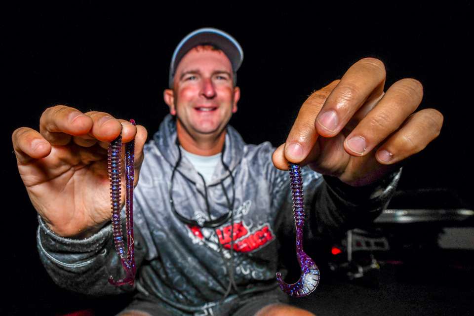 Richard Owen (5th, 38-10) <BR><BR>
Most of his fish came on 4-inch blue fleck Zoom Ring Worms and Finesse Worms, fishing real slow. â I was targeting pretty much wood all three days,â Owen said. âI ran down to the lower Chickahominy area and just fished that whole area all three days. Iâm just a little partial to that Ring Worm. This river gets a lot of pressure and those smaller profiles work better for me. And thereâs a confidence factor too. The tide was the biggest thing. I needed the water to start getting down a little bit.â 
