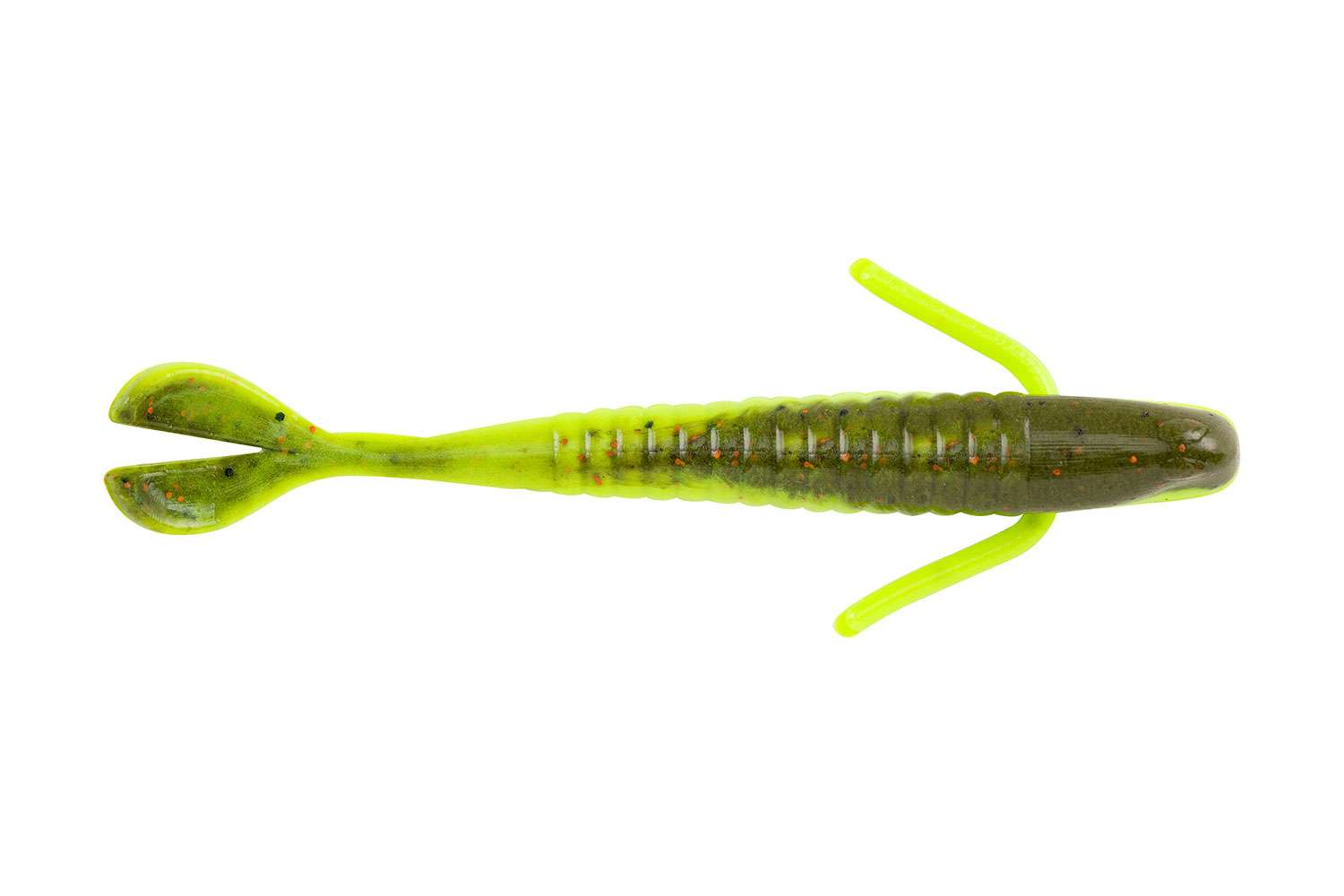    <B>Berkley PowerBait Water Bug </B>
<BR>Designed by Mike Iaconelli, the Water Bug has small arms to add subtle quivering actions paired with a scooped tall to catch more water finesse causing a subtle wave action. The Water Bug works well rigged for drop shots, Ned rig on a jighead or on a micro skirted jig and comes in 12 colors.
