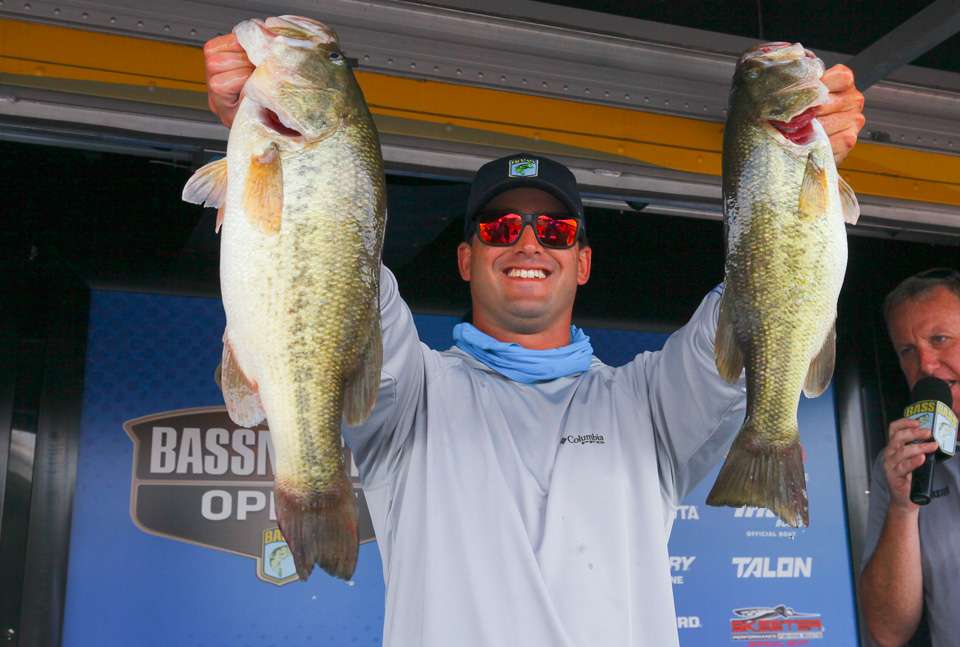 See how the pros and cos fared on the first day of the 2019 Basspro.com Eastern Open at James River!
<br><br>
First up, Christopher Fiore, co-angler (9th, 8-11)