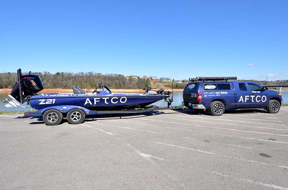 Michigan Elite Series pro Garrett Paquette hits the road with matching truck and boat wraps. Can you guess who his title sponsor is?