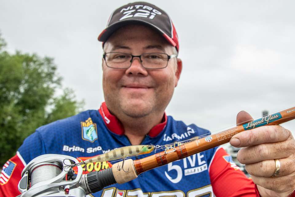 <b>Brian Snowden (74-6; 10th) </b><br>
Brian Snowden relied on a Duo Realis Spinbait 80 during sunny, calm conditions early in the tournament. 
