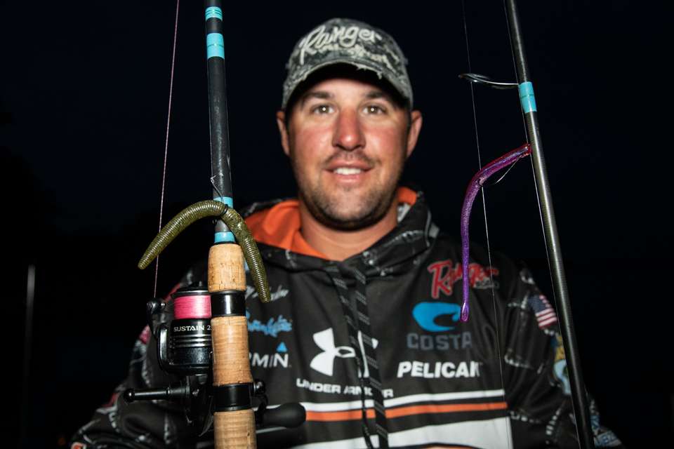 <b>Cory Johnston (71-7; 7th) </b><br> Cory Johnston chose these soft-plastic rigs. A wacky-rigged 5-inch Yamamoto Senko on Gamakatsu Aaron Martens TGW Drop Shot Hook 2. On the same hook and a 3/8-ounce tungsten sinker he rigged a 6-inch Roboworm Straight Tail Worm. 