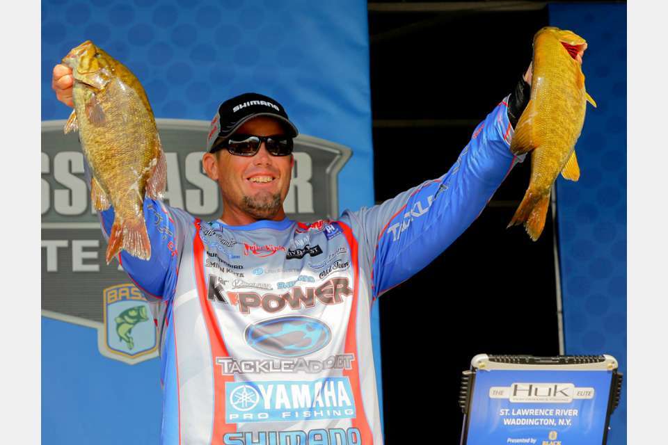 Keith Combs had an eighth-place finish throwing a crankbait and jerkbait, one of the few to utilize those techniques. Catching the abundant smallmouth was not a problem for the field, as anglers only missed bringing in a limit 13 times out of 275 chances. 