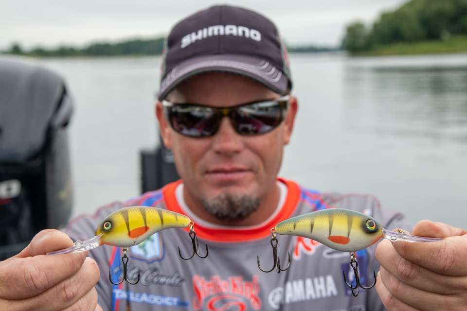 Combs also used a Strike King KVD 300 Jerkbait, and Strike King 5XD and 6XD crankbaits.  