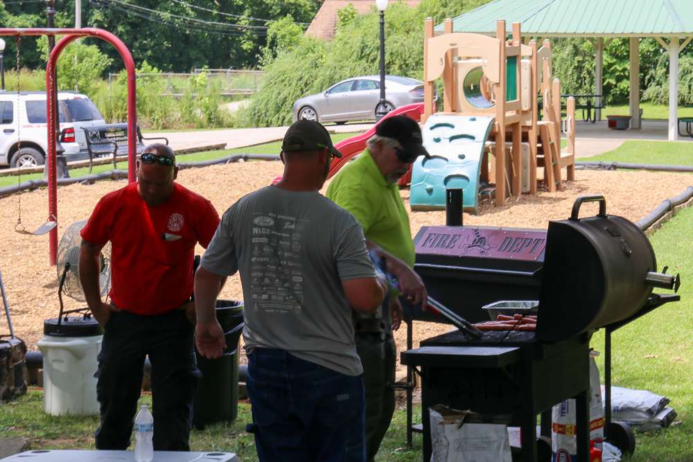 The Huntingdon Public Works group provides free food for anyone in attendance. 