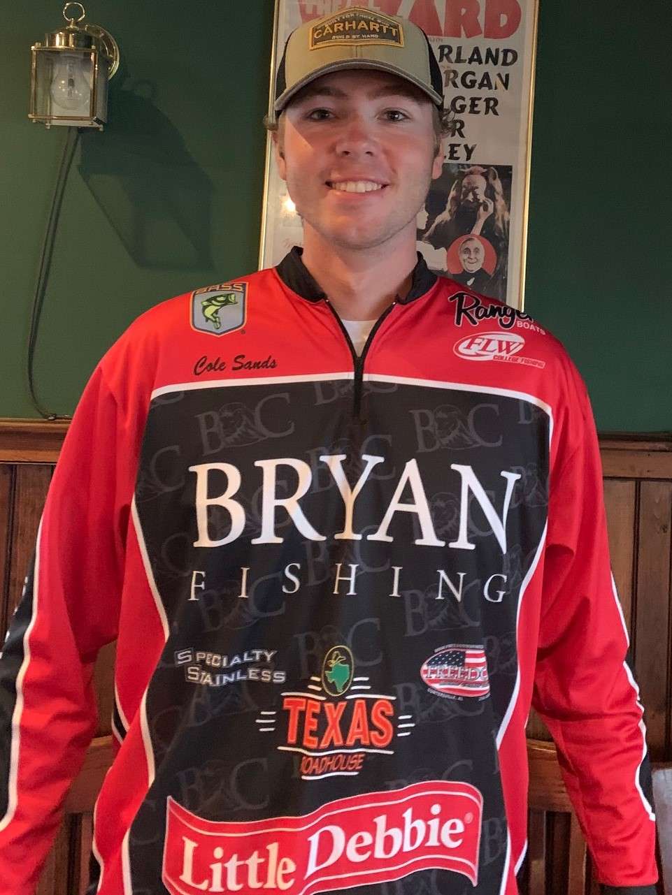 No. 3 seed<BR> Cole Sands, Bryan College<BR> Age: 22. Hometown: Calhoun, Tenn.<BR> Graduated in spring, pursuing masterâs degree in marketing.<BR> Favorite fishing technique: Having a Jig in grass.<BR> Thoughts on Watts Bar: âI fish there 20 plus times a year, but August is (really tough.)â<BR> Weight to advance: â10 to 16 pounds.â<BR> What would it mean to advance to the Bassmaster Classic? âWords canât describe how much it would mean to win this tournament. I want to compete professionally so bad, and to compete in the pinnacle event of bass fishing would be unreal.â