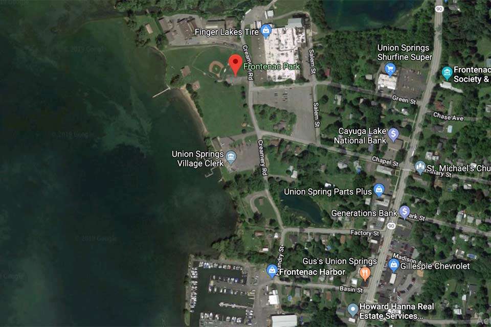 Tournament central is Frontenac Park in the Union Springs on the northeast end of Cayuga. Launches are scheduled at 6:30 a.m. ET Thursday-Sunday and weigh-ins will be at 3 p.m. each day. Frontenac Park, at 26 Chapel Street, is also site of the expo with music, food and activities for all ages. All B.A.S.S. events are free.