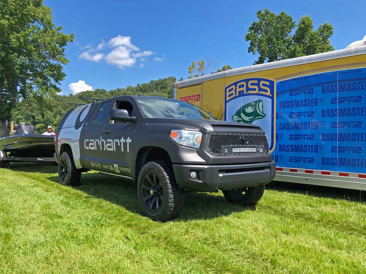The Carhartt wrapped Toyota Tundra was a head-turner.