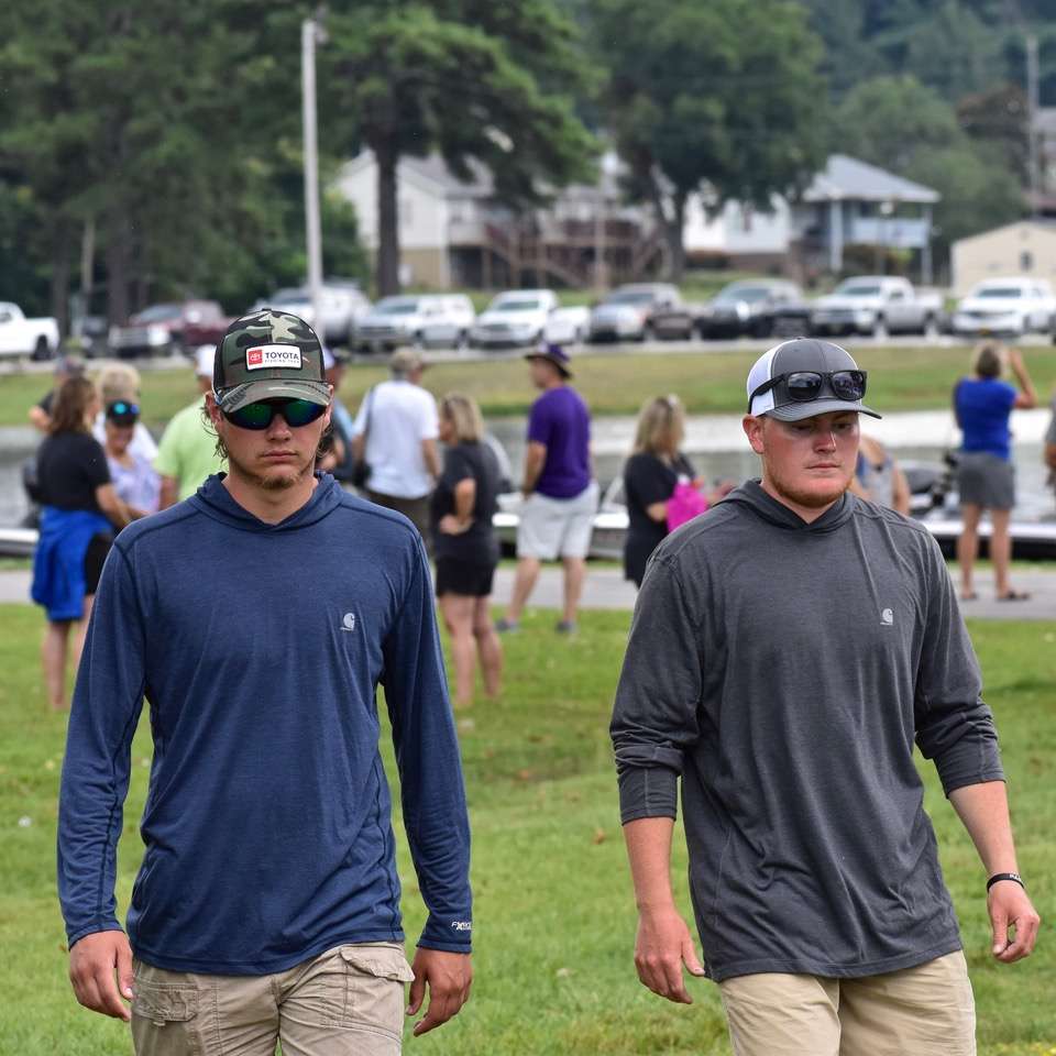 Day 1 of the tourney was super hot and sweaty. These guys had their game face on, along with the evaporative cooling assistance of Carhartt Force Extreme clothing. 