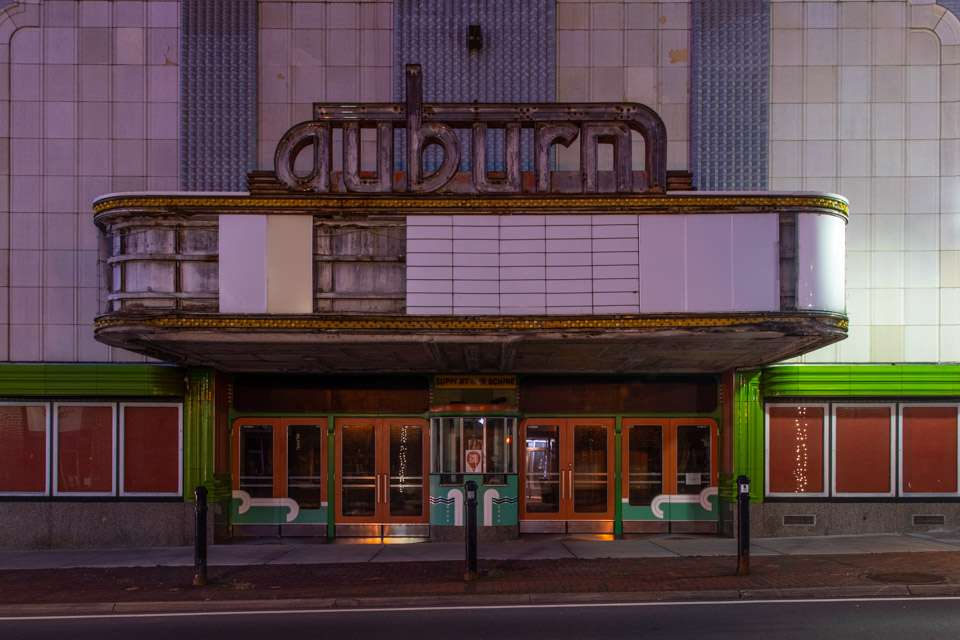 The towns and villages in the region are really cool places, often with vibrant downtown districts. But there are some vestiges of days gone by, like this art deco cinema in Auburn.